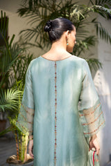 Teal Phulwari suit