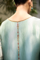 Teal Phulwari suit