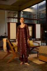 Brown Rawani set