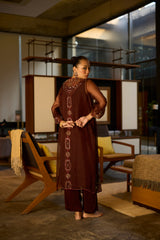 Brown Rawani set