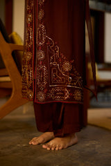 Brown Rawani set