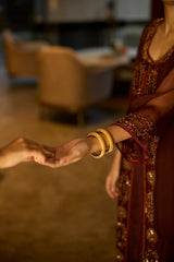 Brown Rawani set
