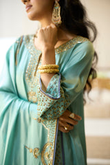 Blue Prana suit