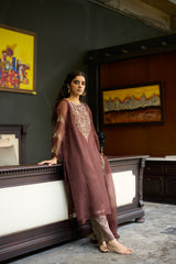Brown Sukhali suit