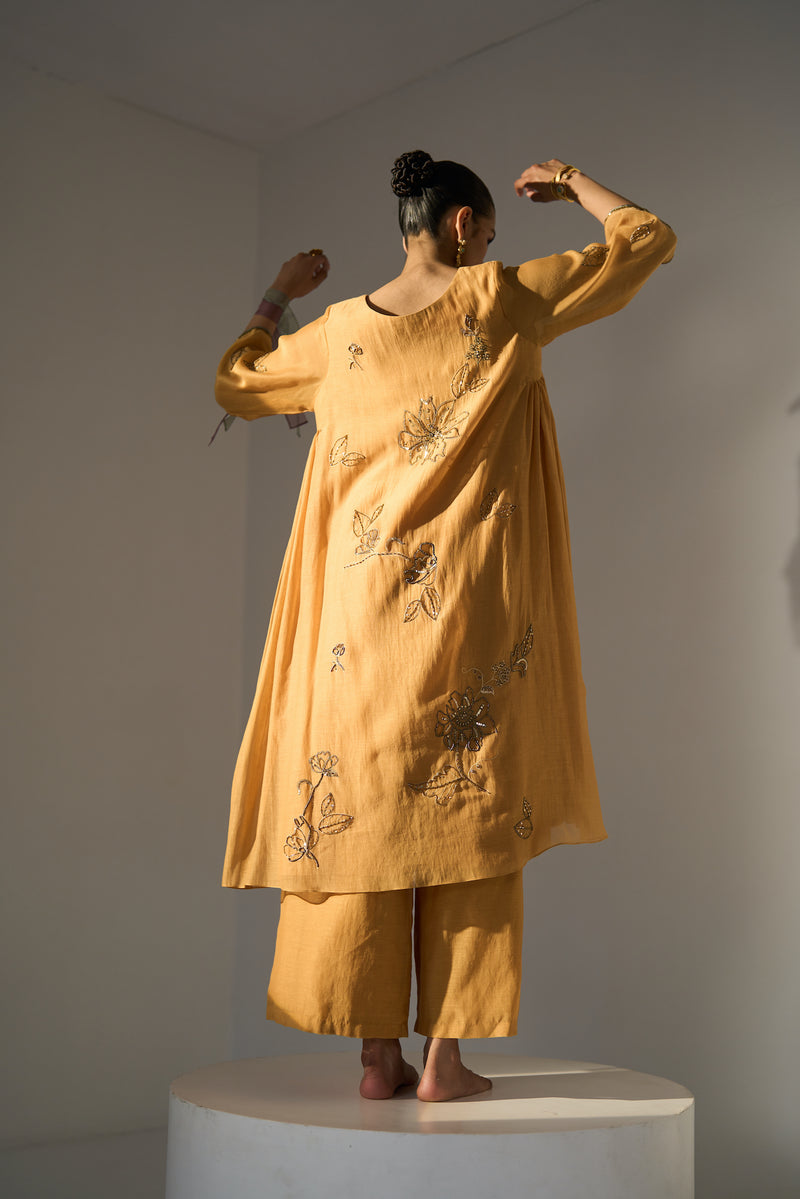 Yellow Mansa Kurta set