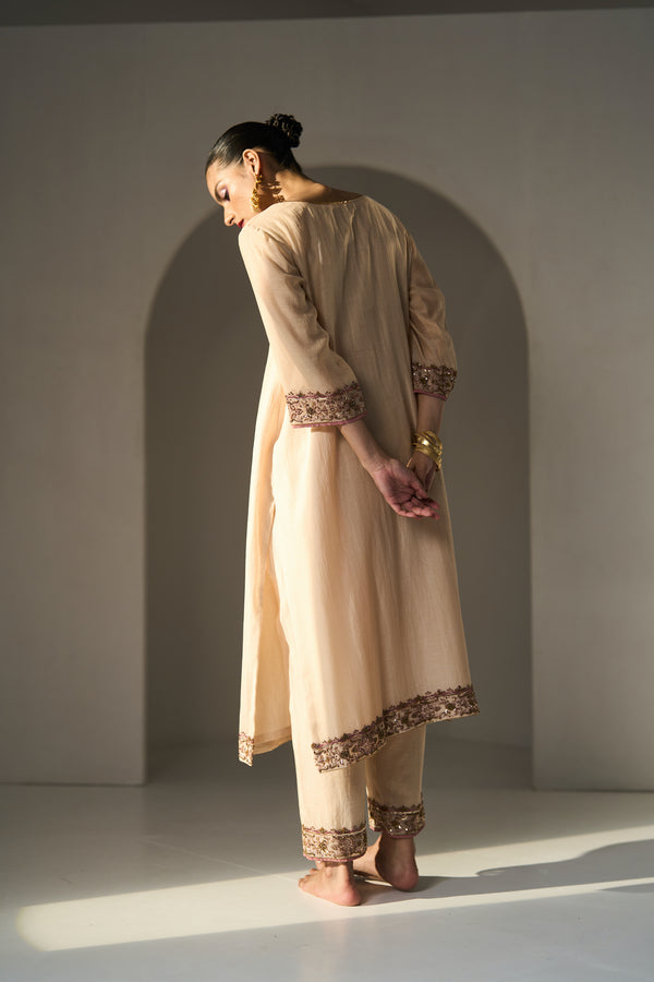 Cream Pavit Kurta set