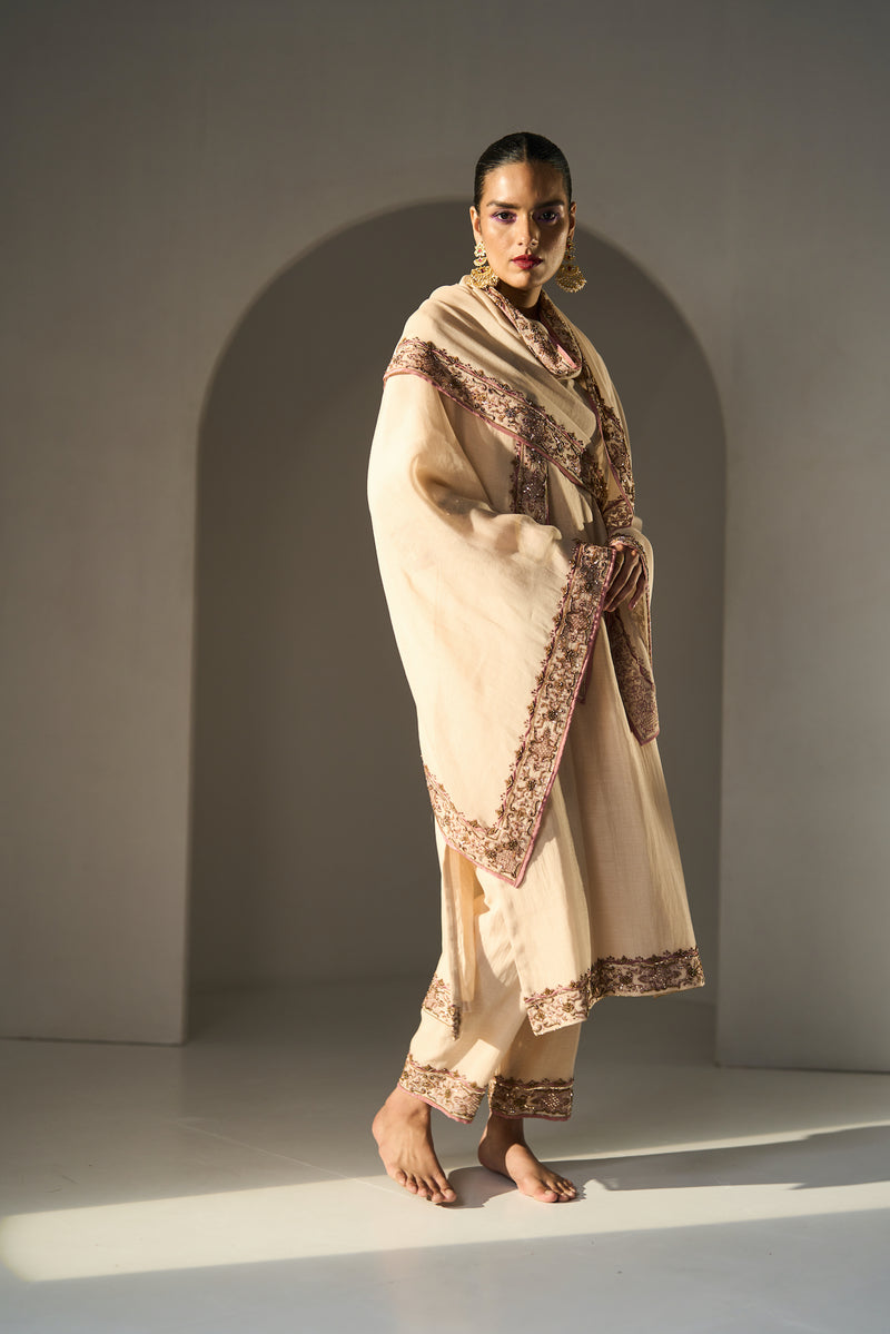 Cream Pavit Dupatta