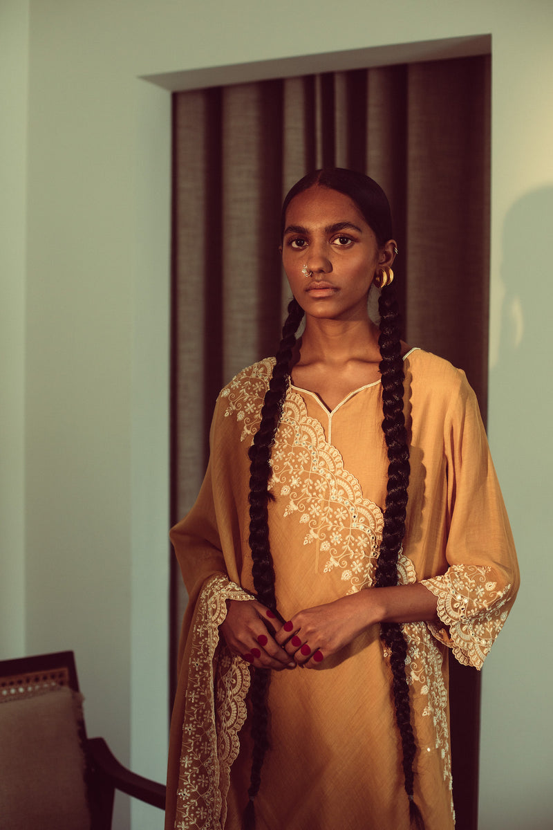 Mustard Chandni Dupatta
