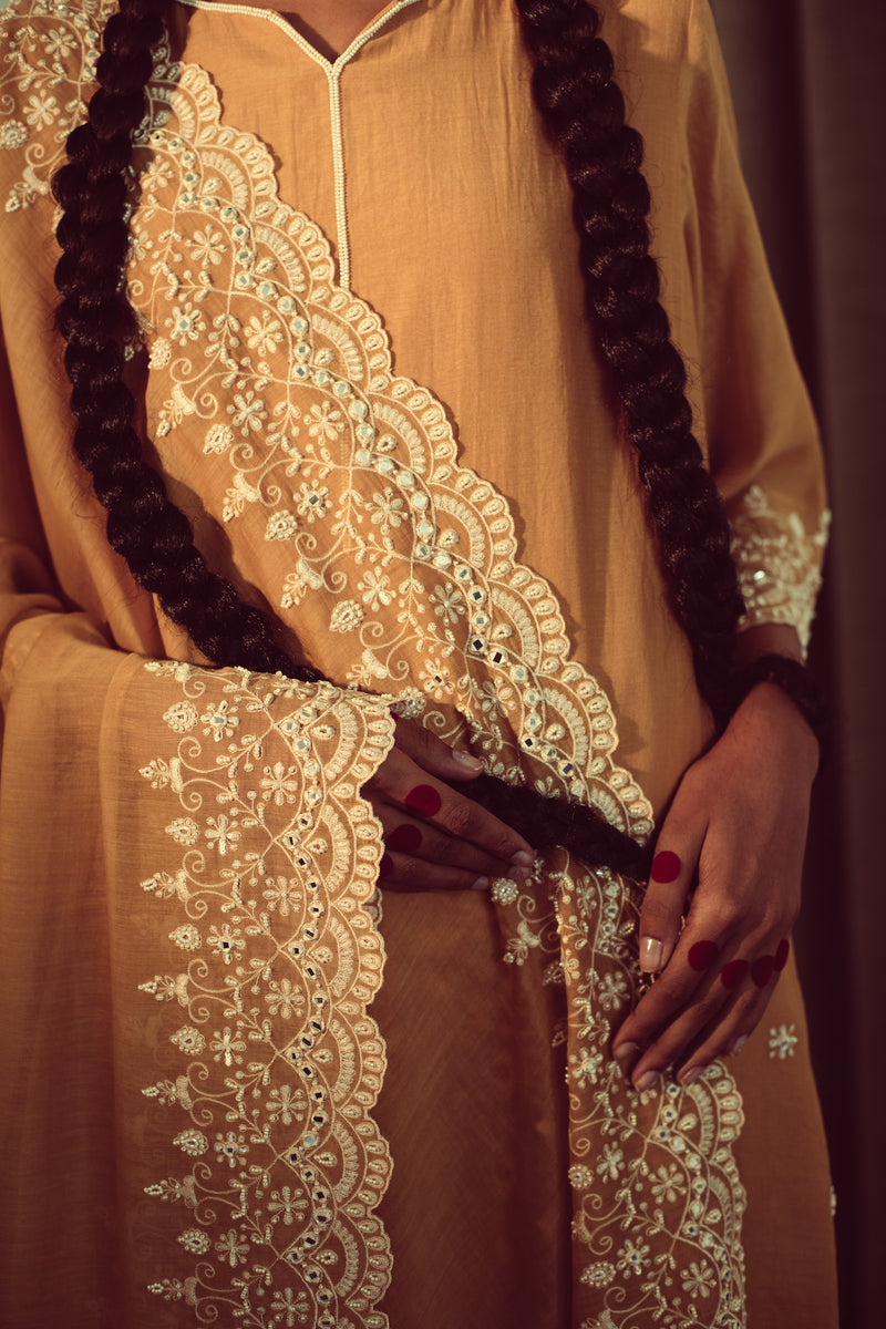 Mustard Chandni Dupatta