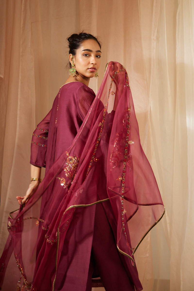 Purple Dhuleti Stole