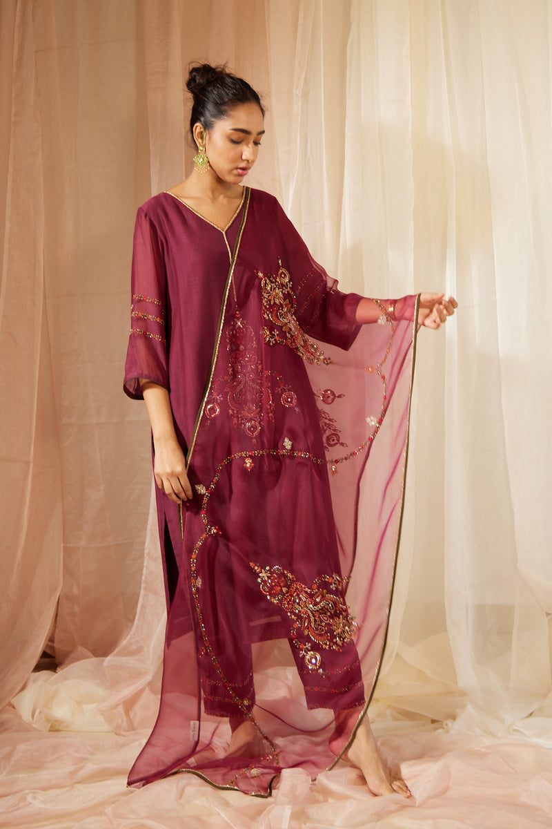 Purple Dhuleti Stole