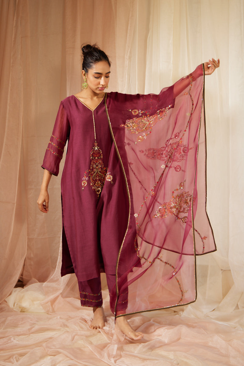 Purple Dhuleti Stole