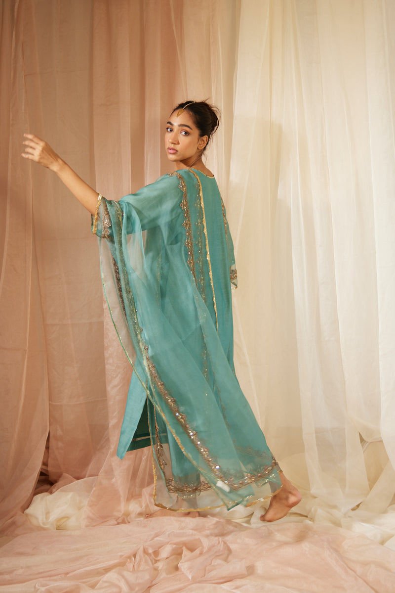 Blue Abir Stole
