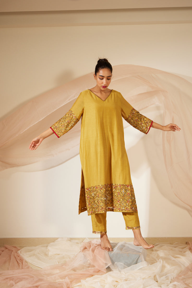 Yellow Gulaal Kurta Set