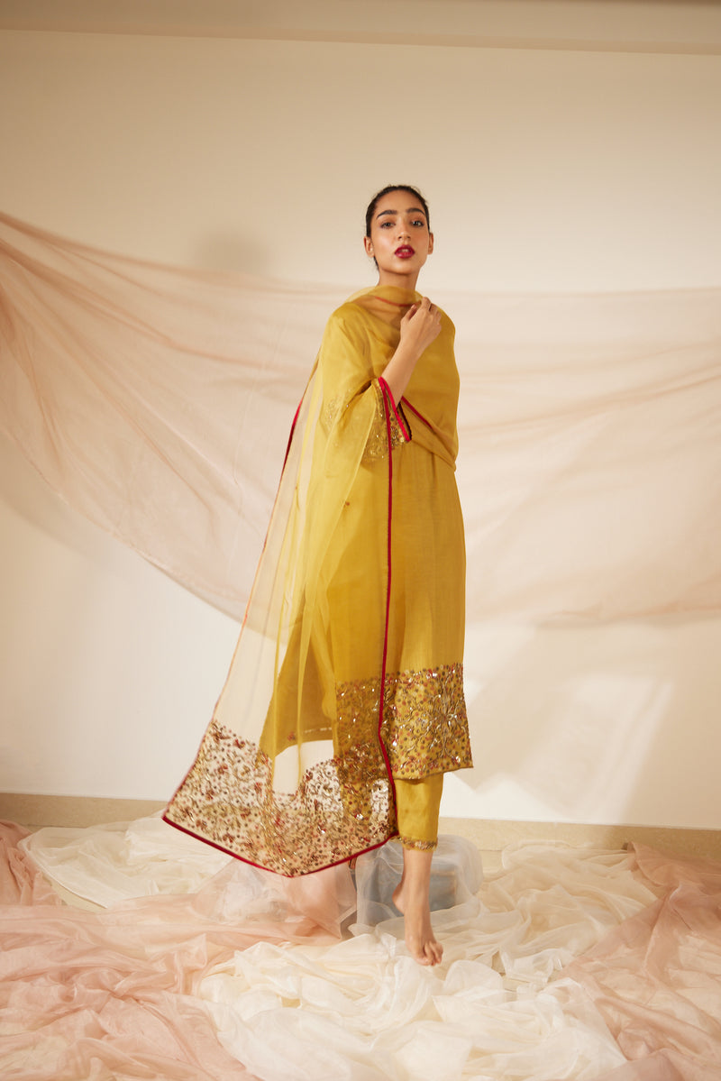 Yellow Gulaal Kurta Set