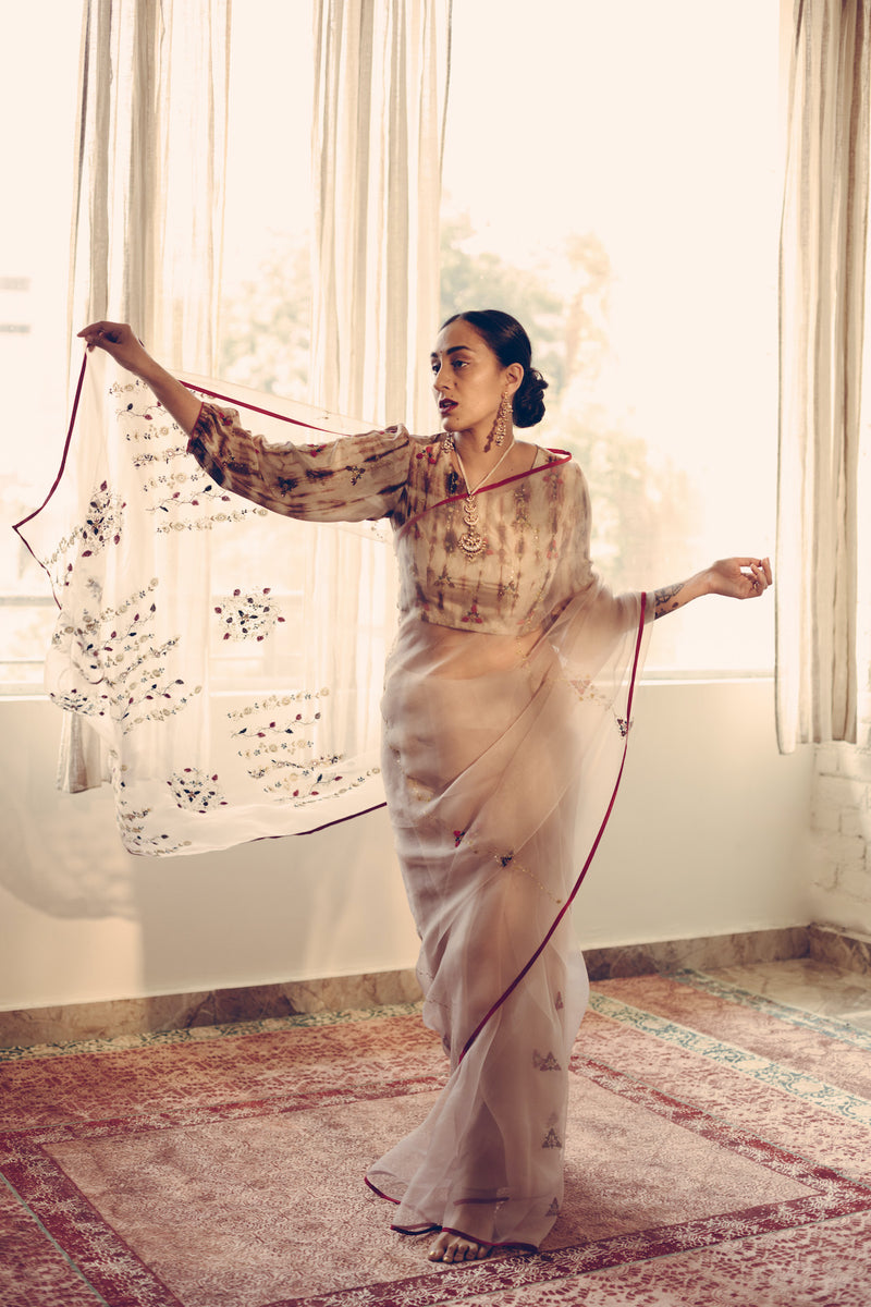 Grey Ranjeet Saree